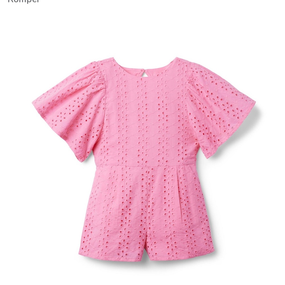 Janie and Jack Eyelet romper